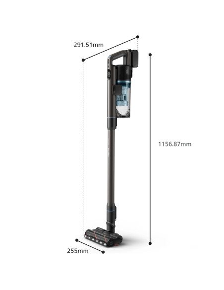 Vacuum Cleaner, PHILIPS, Dry&wet, 2-in-1 stick vacuum, Blue, Bagless, Battery, 1.7 kg, XC7163/01
