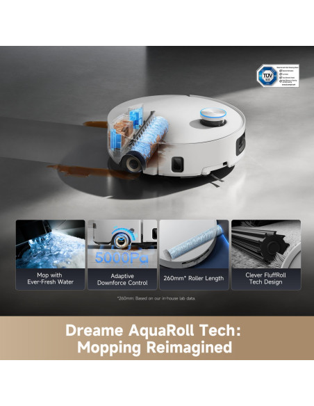 VACUUM CLEANER ROBOT AQUA10 UL/ROLLER COM RLH71DE-1-WH DREAME