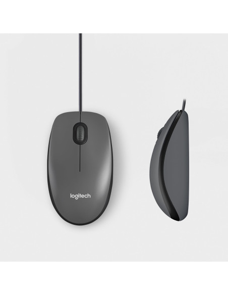 MOUSE USB OPTICAL M100/BLACK 910-006652 LOGITECH