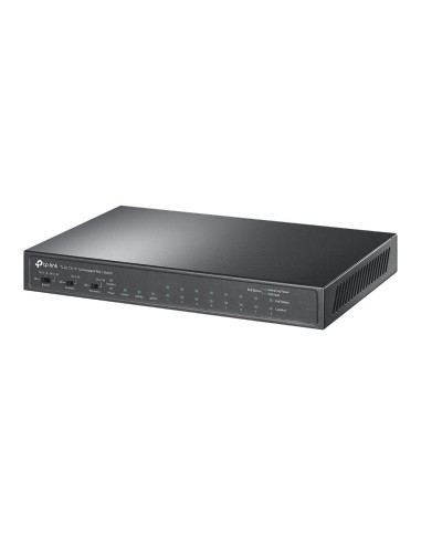 Switch, TP-LINK, Desktop/pedestal, 8x10Base-T / 100Base-TX, 1xSFP, 2xRJ45, PoE+ ports 8, 65 Watts, TL-SL1311P