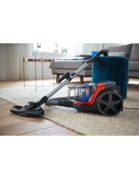 Vacuum Cleaner, PHILIPS, FC9330/09, Canister/Bagless, 900 Watts, Capacity 1.5 l, Noise 76 dB, Black / Red, Weight 4.5 kg, FC933