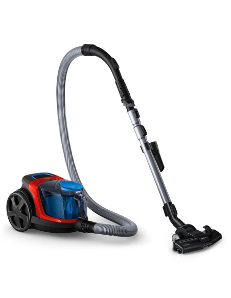 Vacuum Cleaner, PHILIPS, FC9330/09, Canister/Bagless, 900 Watts, Capacity 1.5 l, Noise 76 dB, Black / Red, Weight 4.5 kg, FC933