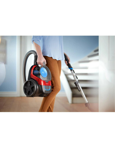 Vacuum Cleaner, PHILIPS, FC9330/09, Canister/Bagless, 900 Watts, Capacity 1.5 l, Noise 76 dB, Black / Red, Weight 4.5 kg, FC933