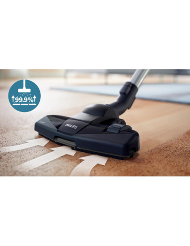 Vacuum Cleaner, PHILIPS, Canister/Bagless, 750 Watts, Capacity 1.5 l, Noise 76 dB, Purple, Weight 4.5 kg, FC9333/09