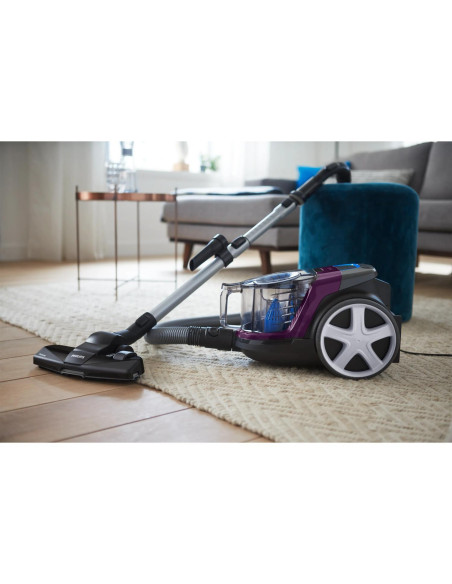 Vacuum Cleaner, PHILIPS, Canister/Bagless, 750 Watts, Capacity 1.5 l, Noise 76 dB, Purple, Weight 4.5 kg, FC9333/09