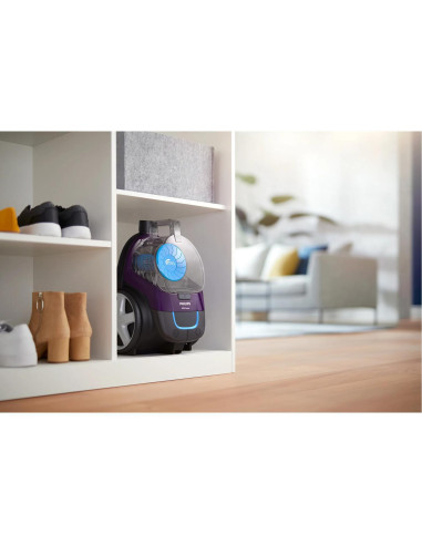 Vacuum Cleaner, PHILIPS, Canister/Bagless, 750 Watts, Capacity 1.5 l, Noise 76 dB, Purple, Weight 4.5 kg, FC9333/09