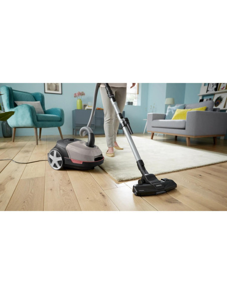 Vacuum Cleaner, PHILIPS, Bagged, 900 Watts, Capacity 4 l, Noise 77 dB, Beige, Weight 4.6 kg, XD5122/10