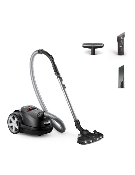 Vacuum Cleaner, PHILIPS, Bagged, 900 Watts, Noise 75 dB, Black, Weight 5.3 kg, XD8122/10