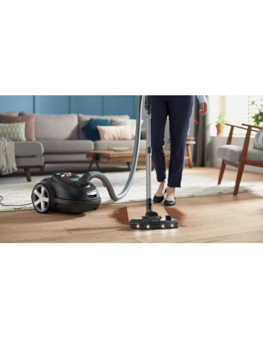 Vacuum Cleaner, PHILIPS, Bagged, 900 Watts, Noise 75 dB, Black, Weight 5.3 kg, XD8122/10