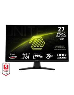 LCD Monitor, MSI, 27 ", 2560 x 1440 pixels, Wide Quad HD, Native aspect ratio 16:9, Curved, MAG274CQF