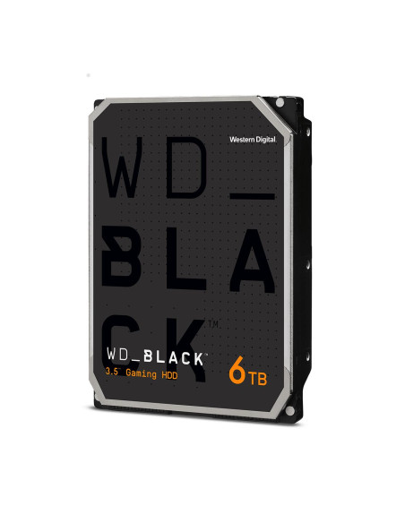 HDD, WESTERN DIGITAL, Black, 6TB, SATA, 128 MB, 7200 rpm, 3,5", WD6004FZWX