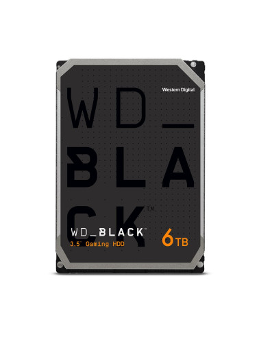 HDD, WESTERN DIGITAL, Black, 6TB, SATA, 128 MB, 7200 rpm, 3,5", WD6004FZWX