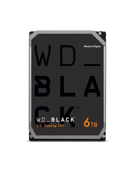 HDD, WESTERN DIGITAL, Black, 6TB, SATA, 128 MB, 7200 rpm, 3,5", WD6004FZWX