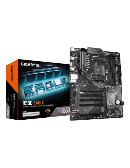 Mainboard, GIGABYTE, AMD B550, Socket AM4, ATX, RAM DDR4-SDRAM, 4xSlots, 2xNumber of M.2 (M) slots, B550 EAGLE, B550EAGLE1.0