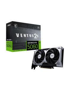 Graphics Card, MSI, NVIDIA GeForce RTX 5060, 8 GB, GDDR7, 128 bit, PCIE 5.0 16x, Dual Slot Fansink, RTX50608GVENTUS2XOC