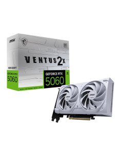 Graphics Card, MSI, NVIDIA, GeForce RTX 5060, 8 GB, GDDR7, 128 bit, PCI Express x16 5.0, Active, 50608GVENTUS2XOCWH