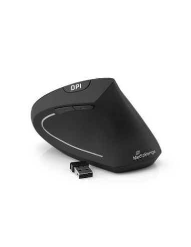MOUSE USB OPTICAL WRL 6-BUTTON/RIGHT BLACK MROS232 MEDIARANGE