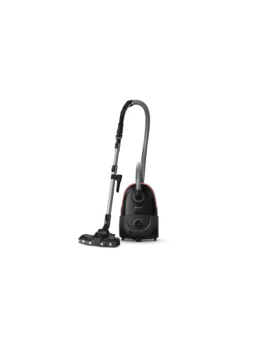 Vacuum Cleaner, PHILIPS, Bagged, 900 Watts, Capacity 4 l, Noise 77 dB, Black, Weight 4.6 kg, XD6142/12