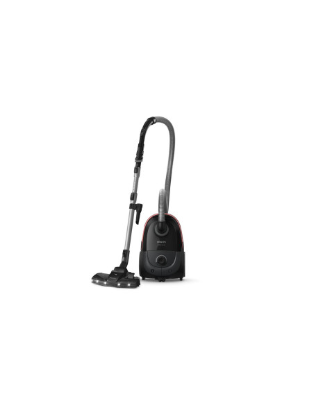 Vacuum Cleaner, PHILIPS, Bagged, 900 Watts, Capacity 4 l, Noise 77 dB, Black, Weight 4.6 kg, XD6142/12