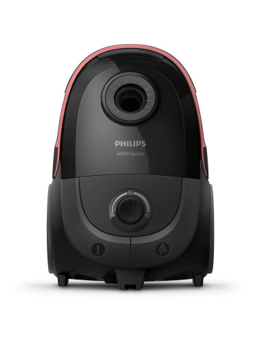 Vacuum Cleaner, PHILIPS, Bagged, 900 Watts, Capacity 4 l, Noise 77 dB, Black, Weight 4.6 kg, XD6142/12