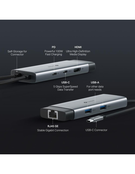 I/O HUB USB-C 6PORT/UH6120C TP-LINK