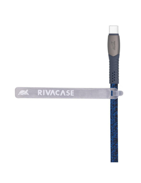CABLE USB-C TO USB-C 1.2M/BLUE PS6105 BL12 RIVACASE CABLE USB-C TO USB-C 1.2M/BLUE PS6105 BL12 RIVACASE