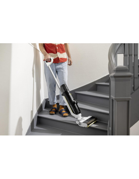 Vacuum Cleaner, KARCHER, Three-in-one floor cleaner FCV 3, Dry&wet, 2-in-1 stick vacuum, White, Bagless, Battery, 1.056-122.0