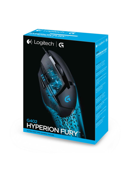 MOUSE USB OPTICAL G402/BLACK 910-004068 LOGITECH