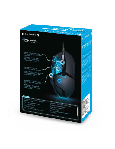 MOUSE USB OPTICAL G402/BLACK 910-004068 LOGITECH