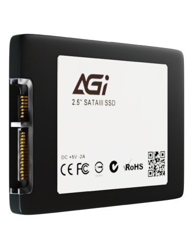 SSD, AGI TECHNOLOGY, 512 GB, Serial ATA III, Write speed 510 MB/s, Read speed 530 MB/s, Hanging box, 2.5", MTBF 1500000 h, AGI5