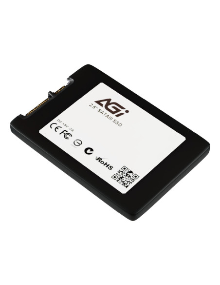 SSD, AGI TECHNOLOGY, 512 GB, Serial ATA III, Write speed 510 MB/s, Read speed 530 MB/s, Hanging box, 2.5", MTBF 1500000 h, AGI5