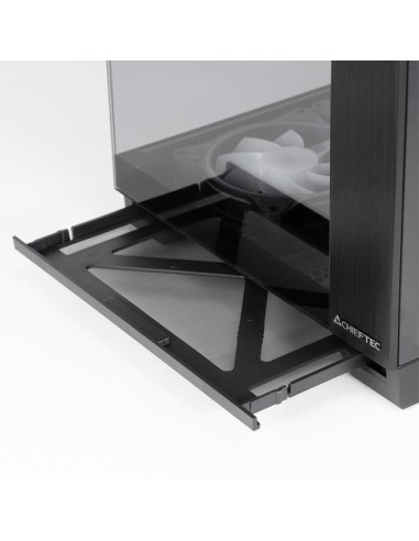 Case, CHIEFTEC, ATX/micro ATX, Black, Cube, PC, Chieftec Visio GM-30B-TG-OP Black, GM-30B-TG-OP