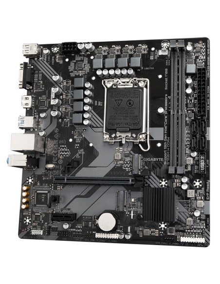Mainboard, GIGABYTE, Intel B760 Express, LGA1700, Micro-ATX, Memory DDR4, Memory slots 2, 1xPCI-Express 3.0 1x, 1xPCI-Express 4