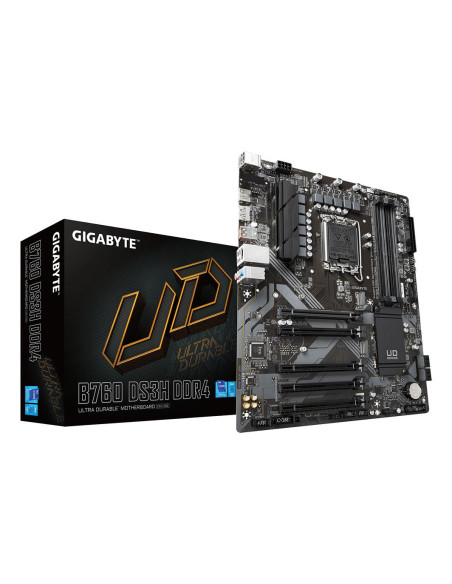 Mainboard, GIGABYTE, Intel B760 Express, LGA1700, ATX, Memory DDR4, Memory slots 4, 4xPCI-Express 3.0 1x, 1xPCI-Express 4.0 16x