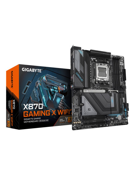 Mainboard, GIGABYTE, AMD X870, Socket AM5, ATX, RAM DDR5-SDRAM, 4xSlots, Wi-Fi Yes, Bluetooth Yes, 2xPCI Express x4 slots, 3xNu