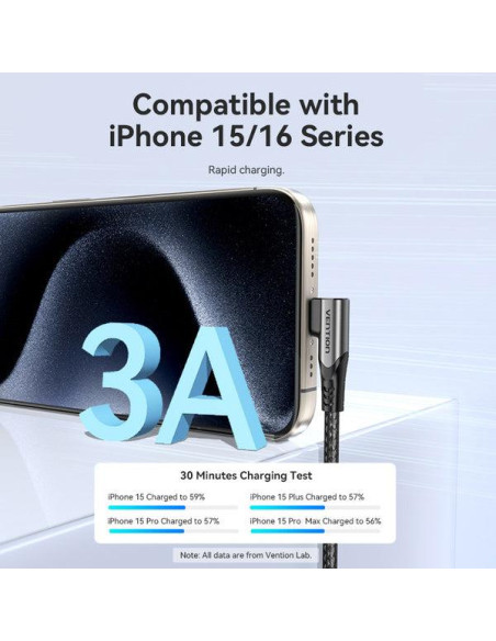 CABLE USB-C TO USB-C/1M GRAY TRAHF VENTION
