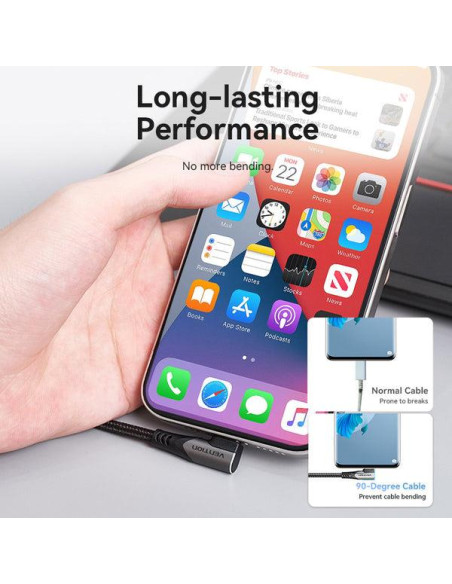 CABLE USB-C TO USB-C/1M GRAY TRAHF VENTION