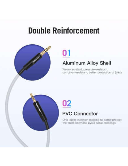 CABLE AUDIO 3.5MM TO 2.5MM/2M BALBH VENTION