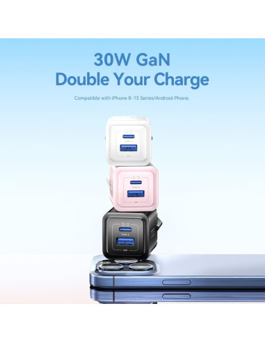 MOBILE CHARGER WALL 30W USB/2P WHITE FEQW0-EU VENTION