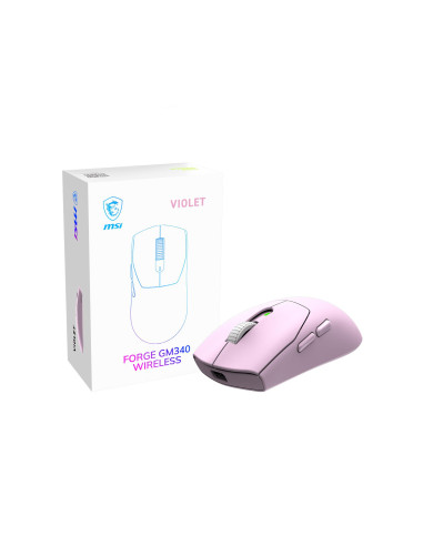 MOUSE USB OPTICAL WRL GAMING/FORGE GM340 WRL VIOLET MSI