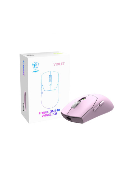 MOUSE USB OPTICAL WRL GAMING/FORGE GM340 WRL VIOLET MSI