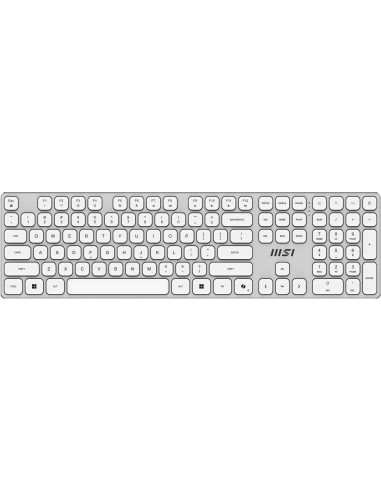 KEYBOARD +MOUSE/FORGE K210 W COMBO WHITE MSI