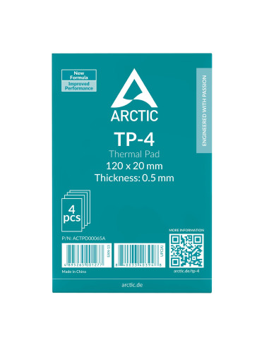CPU COOLER ACC THERMAL PAD 4PK/120X20X0.5 ACTPD00065A ARCTIC