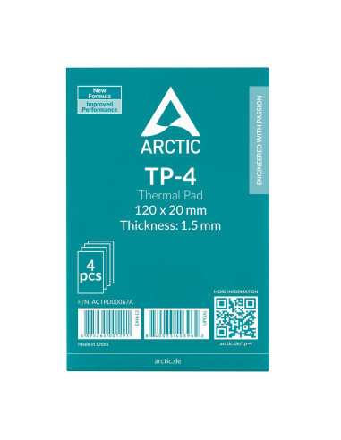 CPU COOLER ACC THERMAL PAD 4PK/120X20X1.5 ACTPD00067A ARCTIC
