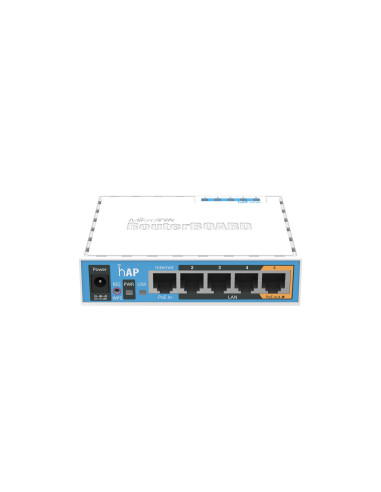 Access Point, MIKROTIK, IEEE 802.11b, IEEE 802.11g, IEEE 802.11n, 1xUSB 2.0, 5x10/100M, RB951UI-2ND