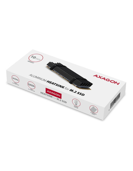 SSD ACC COOLER M.2 2280/10MM CLR-M2L10 AXAGON