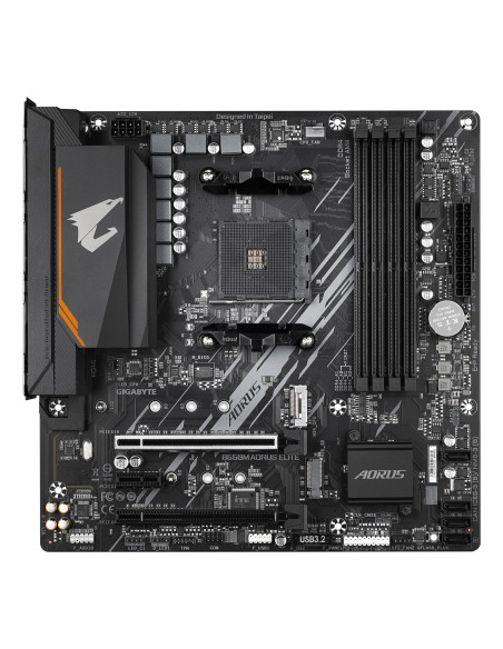 Mainboard, GIGABYTE, AMD B550, Socket AM4, micro ATX, RAM DDR4-SDRAM, 4xSlots, 2xNumber of M.2 (M) slots, B550M AORUS ELITE 1.3