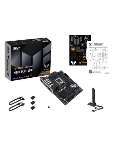 Mainboard, ASUS, AMD X870, SAM5, ATX, Memory DDR5, Memory slots 4, 2xPCI-Express 4.0 16x, 1xPCI-Express 5.0 16x, 4xM.2, 1xHDMI,