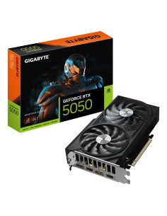 Graphics Card, GIGABYTE, NVIDIA, GeForce RTX 5050, 2587 MHz, 8 GB, GDDR6, 128 bit, PCI Express 5.0, Active, GV-N5050WF2OCV2-8GD