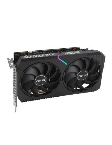 Graphics Card, ASUS, NVIDIA GeForce RTX 3060, 12 GB, 192 bit, PCIE 4.0 16x, GDDR6, GPU 1837 MHz, 1xHDMI, 3xDisplayPort, DUAL-RT